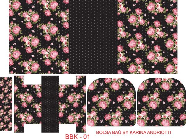 BOLSA BAU BY KARINA FLORAL BBK 01