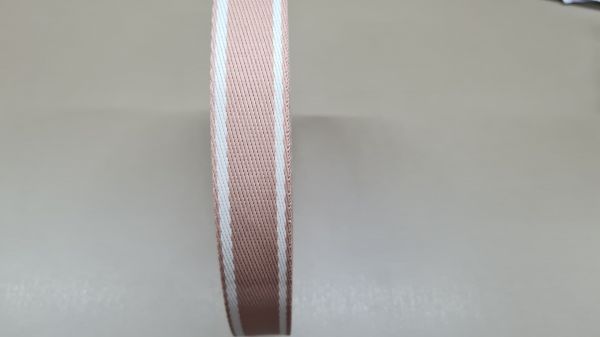 Alça chik 30mm Rose Nude com branco