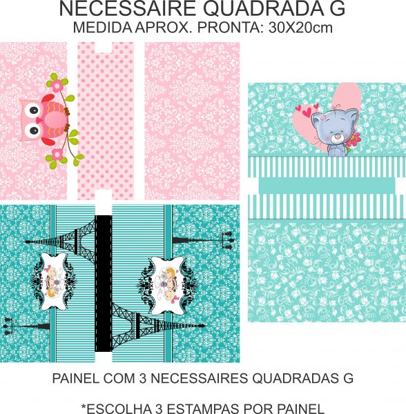 Necessaire Quadrada G