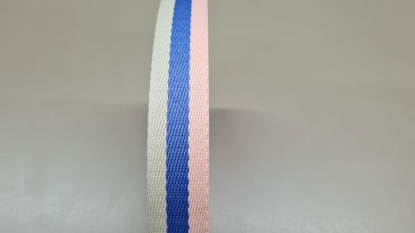 Alça chik 30mm Rose/azul/creme